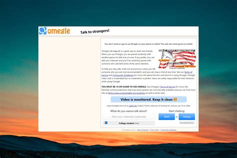 is omegle really monitored.